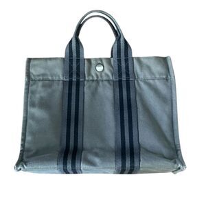 Hermes Canvas PM Herline Tote Grey